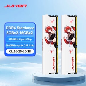 JUHOR 메모리아 램 DDR4 16GBx2 8GBx2 데스크탑 메모리 Udimm DDR4 3200 새 디밍 램
