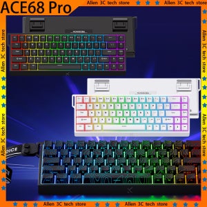 MCHOSE ACE68 Pro ACE60 Pro 기계식 키보드 유선 자기 스위치 8k 폴링 속도 Esports 맞춤형 게임용 키보드 선물
