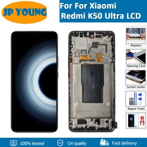 샤오미 레드미 K50 울트라 LCD 디스플레이 터치 스크린 디지타이저 조립 부품, 6.67 인치 OLED, 220812C LCD