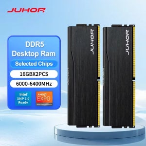 JUHOR 램 DDR5 16GB 6000MHz 6400MHz 32GB(16GBX2) PC5 데스크탑 컴퓨터 메모리 램