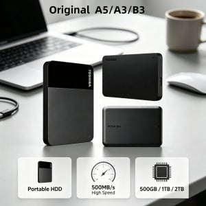 오리지널 A5/A3/T0 HDD 2.5’ 휴대용 외장 하드 드라이브 2TB/1TB/500GB USB3.0 디스크 메모리(PC 데스크탑/노트북/Mac/Xbox/PS4/TV용)