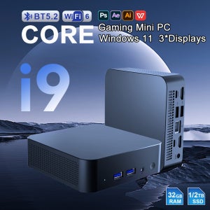 미니 휴대용 PC 코어 i9 10980HK 윈도우 11 프로 32GB 램 1/2TB SSD PC 게이머용 WiFi 6 BT 5.2 4K 미니 데스크탑 사무용 게임용 PC
