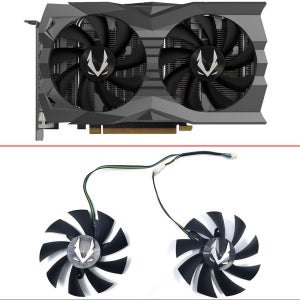 Zotac GeForce RTX 2060 2070 SUPER Mini GTX 1660 1660Ti 듀얼 팬 그래픽 카드 냉각 교체용 냉각 팬