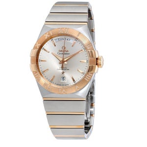 오메가 컨스텔레이션 오토매틱 실버 다이얼 남성 시계 123 25 38 22 02 001 Constellation Automatic Silver Dial Men s 151552970