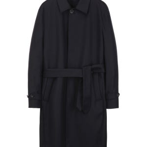 [마에스트로 남성] [LORO PIANA 원단] 다크네이비 울 트렌치 MACO6C001N3