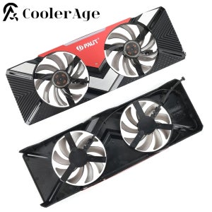 RTX2080 그래픽 카드 팬, Palit RTX 2080 게이밍 프로 2080 듀얼 그래픽 카드 냉각 팬용 케이스 포함