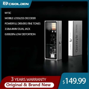퀘스타일 M15C 휴대용 USB DAC & 헤드폰 앰프 CS43198 디코딩 하이엔드 오디오 플레이어 (음악 애호가용)
