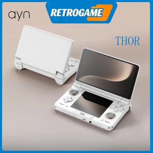 AYN THOR 휴대용 게임 콘솔 6인치 AMOLED 120Hz 메인 스크린 4K 60fps DP 출력 스냅드래곤 8 Gen 2 프로세서 27W 고속 충전