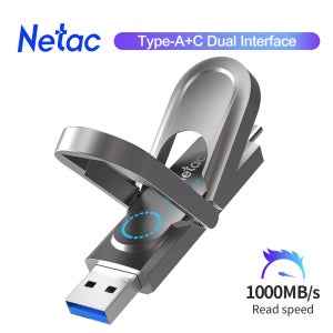 Netac USB 솔리드 스테이트 펜 드라이브 256GB 512GB 1TB USB 3.2 Gen2 플래시 드라이브 US9 Pendrive 유형 C 유형 A USB 플래시 드라이브 