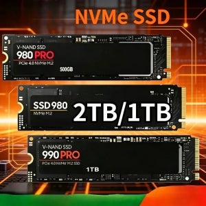 980Pro/990Pro M2 SSD 솔리드 스테이트 드라이브 1TB, 2TB, PCIe 4.0 NVMe, 7400MB/s 노트북 및 PC 데스크탑에 적합