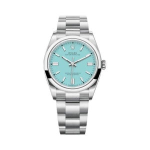 롤렉스 오이스터 퍼페츄얼 36MM 스틸 워치 블랙 126000 롤 퍼페추얼 36mm 터콰이즈 블루 159018404