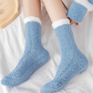 투톤 파스텔 극세사 수면양말 겨울양말 보온양말 크리스마스선물