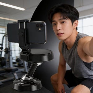 SK스토아_기타 고품질 휴대폰 거치대 더블 자석 헬스장 틱톡 영상 촬영 유튜브 라이브 방송 1인 자석거치대 WFPZTT0_635312