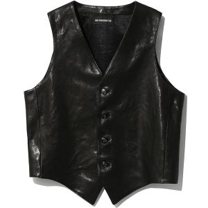 앤 드뮐미스터 알릭 클래식 레더 웨이스트코트 B0012065-LT137-099