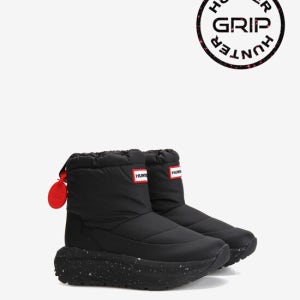 헌터 [Unisex] 헌터 그립 숏 스노우부츠 - 블랙 Ufs7100nylblk