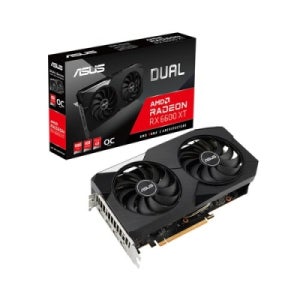 ASUS DUAL 라데온 RX 6600 XT O8G OC D6 8GB 대원씨티에스 리퍼비시