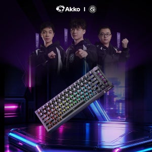 Akko 5075 V5 TMR 마그네틱 키보드 RT 0.005mm 8K 핫스왑 ARGB 10000mAh USB Type-C/2.4g&BT5.0 무선 게이밍 키보드 가스켓