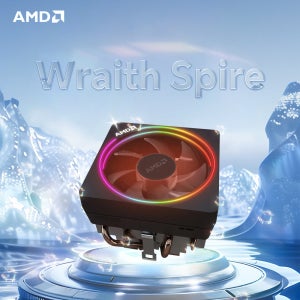 AMD 레이스 프리즘 RGB 쿨러 공랭 수냉 지원 AM4 AM5 메인보드 AMD R3 R5 R7 R9 프로세서 CPU 쿨러 팬