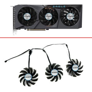 이글 비디오 카드 냉각 팬, 기가바이트 지포스 RTX 3060 3070 게임용 RTX 3060Ti 3070Ti Ti Ti, 78mm, PLD08010S12HH