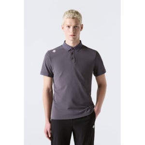 [데상트]홍태준 착용 터프 폴로 반팔 티셔츠 차콜 SR323UPS71 CHC0_CHARCOAL-GREY SR323UPS71_CHC0