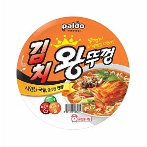 [기타] 큰컵라면 팔도 왕뚜껑 김치 110g 18개