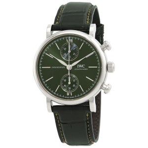 아이더블유씨 포르토피노 크로노그래프 39mm 자동 그린 다이얼 남성 시계 IW391405 크로노그라프 오토매틱 Portofino Chronograph 39 Aut 138302177
