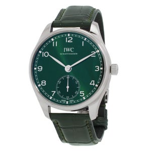 아이더블유씨 포르투기저 40 자동 그린 다이얼 남성 시계 IW358310 오토매틱 Portugieser Automatic Green Dial Men s Watch 135146686