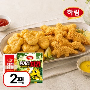 하림 용가리치킨 + 치킨 너겟 300g x 2팩