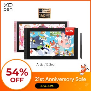 XPPen 아티스트 12 3세대 11.9인치 그래픽 모니터 (X4 스마트 스타일러스, 2개 다이얼, 8개 키, 접이식 스탠드 포함) 드로잉 디자인, 어린이 선물용