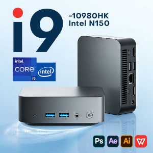 미니 PC 인텔 코어 i9-10980HK/인텔 N150 윈도우 11 프로 데스크탑 PC 게이밍 컴퓨터 케이스 16GB 32GB 램 1TB 2TB SSD WiFi6 미니PC