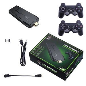 M8 HD HDMI 홈 TV 레트로 게임 콘솔 (무선 아케이드 조이스틱 포함, 해외 게임 플레이어용)