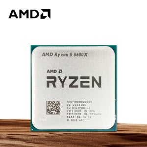 AMD 라이젠 5 5600X 6코어 12스레드 L3=32M 3.7GHz 게이밍 프로세서 65W 7NM R5 5600X DDR4 소켓 AM4 팬 없음