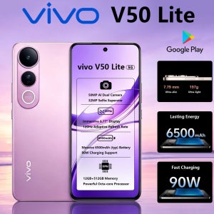 새로운 VIVO V50 Lite 5G 글로벌 버전 휴대폰 6.77인치 120Hz 대화면 50MP 카메라 6500mAh 90W 고속 충전 듀얼심 스마트폰