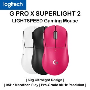 오리지널 로지텍 GPW3 G Pro X 슈퍼라이트 3 무선 게이밍 마우스 RGB 25600DPI 초경량 FPS E-스포츠 컴퓨터 마우스