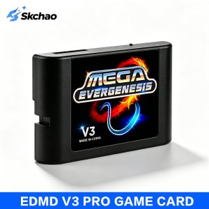 3000 in 1 MD V3 Pro 게임 카트리지 EDMD 플래시카드 (SEGA Genesis Mage Drive 16비트 비디오 게임 콘솔용) 4G TF 카드 포함 무료 증정