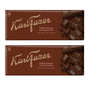 칼 파제르 47% 다크 초콜릿 180g 2팩 Karl Fazer 47 % Dark Chocolate 180g