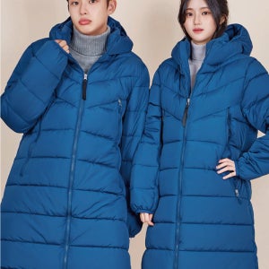 UTU WP25 에어볼 롱패딩 벤치코트 블루
