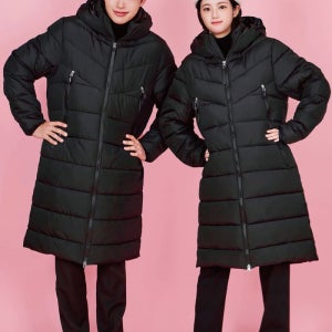 UTU WP24 에어볼 롱패딩 벤치코트 블랙