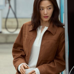 여성 스웨이드 재킷