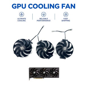 PowerColor Radeon RX7700 7800 XT 7900 12GB Red Devil OC 그래픽 카드 교체용 쿨링 팬 T129215BU RX7700XT 7800XT 팬