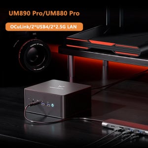 미니스포럼 OCuLink 게이밍 미니 PC UM890 UM880 Pro AMD Ryzen 7 8845HS R9 8945HS 2*PCIE4 2*USB4 2*DDR5 윈도우 11 컴퓨