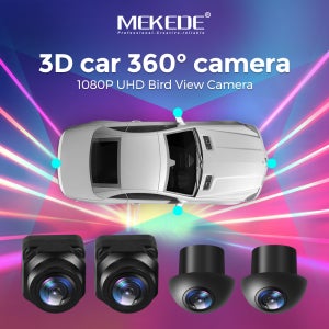 메케데 360 °   파노라마 카메라 HD 후면/전면/왼쪽/오른쪽 3D 360 버드 뷰 자동차 MP5 멀티미디어 플레이어 용 파노라마 액세서리