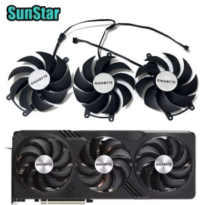새로운 RX 7900 XT 95MM PLD10020S12H DC 12V 0.65A GPU 교체용 쿨링 팬 기가바이트 라데온 RX 7900 XTX 게이밍 비디오 카드 팬용