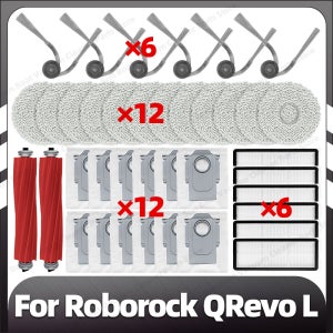 로보락 Qrevo L / QV 35A / QV 35S / QR 598 / QR 798 호환 메인 사이드 브러시 HEPA 필터 물걸레 패드 먼지봉투 예비 부품