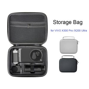 VIVO X300 Pro /X200 Ultra용 보관 가방 휴대용 핸드백 카메라 보호 PU 하드쉘 케이스 VIVO X200 Ultra 액세서리