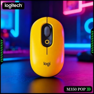로지텍 M350 POP 무선 마우스 77G 라이트 오토 슬립 절전 기능 사무실 회의실 및 컨퍼런스 데스크 설정에 적합한 저소음 제품