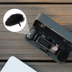 DJI MIC 2용 2팩 마이크 윈드스크린 퍼리 윈드 머프 데드캣 폼