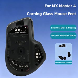 로지텍 MX 마스터 4 마우스용 유리 마우스 스킴트, 부드럽고 내구성이 뛰어난 슬림 2.5D 곡선형 엣지 마우스 교체 액세서리