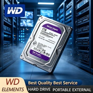 WD 퍼플 서베일런스 3.5인치 내장 하드 드라이브 64MB 캐시 SATA III 6Gb/s 500GB-8TB CCTV DVR NVR용