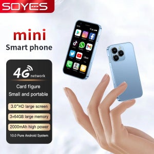 소예스 XS16 4G 미니 스마트폰 3.0인치 디스플레이 안드로이드 10.0 2000mAh 소형 휴대폰